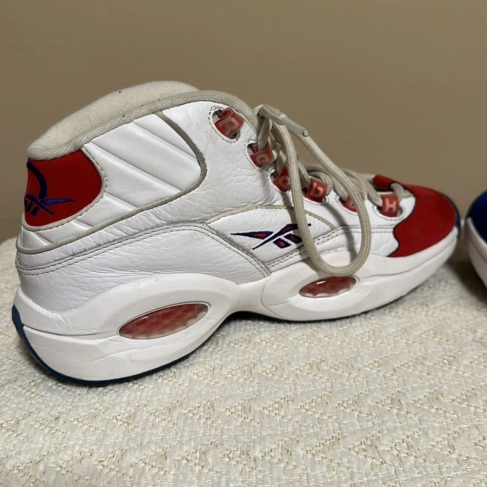 Allen Iverson Sneakers REEBOK Question Mid Double Cross (Blue/Red)